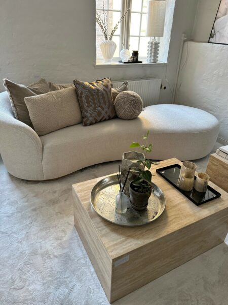 sofa med organiske former Chaiselong sofa bernd eichholtz