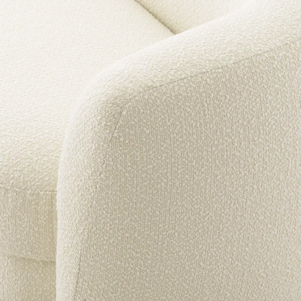 hvid boucle sofa med organiske runde former eichholtz blaine