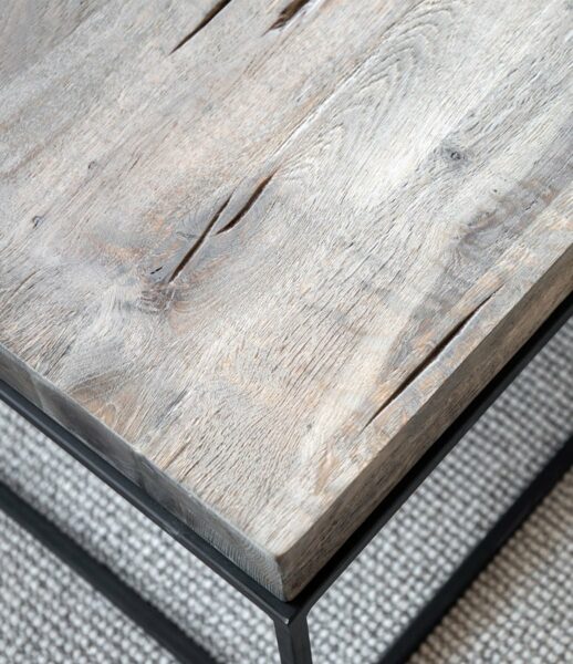 carlisle sofabord i elmetræ 140×80 cm