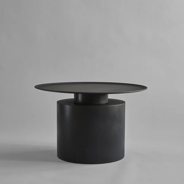 101 cph pillar table sorte runde sofaborde metal