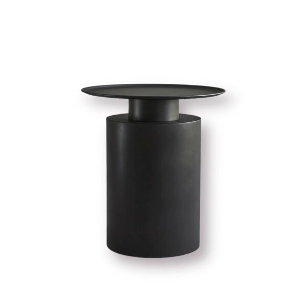 101 cph pillar table sorte runde sofaborde metal